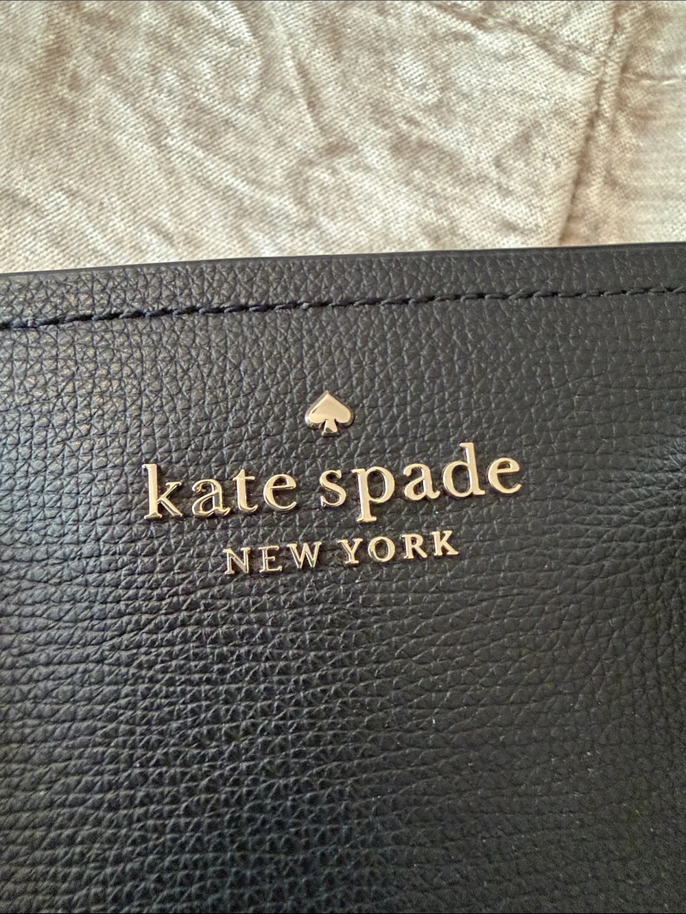 Kate Spade Darcy Small Black Pebbled Leather Satchel Gold Hardware Crossbody